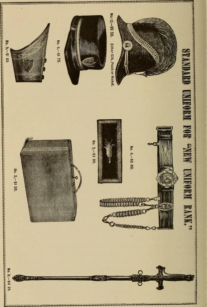 An illustration from The Knights of Pythias complete manual and text book .., 1885, leaf 171