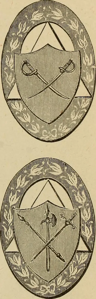 An illustration from The Knights of Pythias complete manual and text book .., 1885, leaf 244
