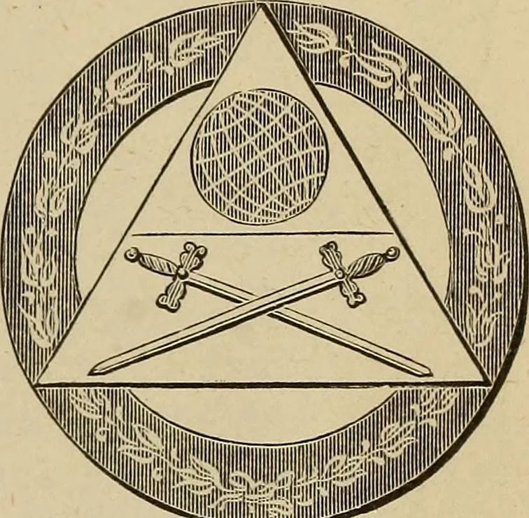 An illustration from The Knights of Pythias complete manual and text book .., 1885, leaf 250