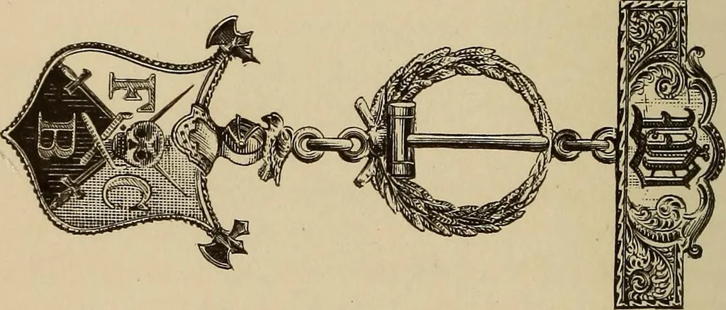 An illustration from The Knights of Pythias complete manual and text book .., 1885, leaf 445