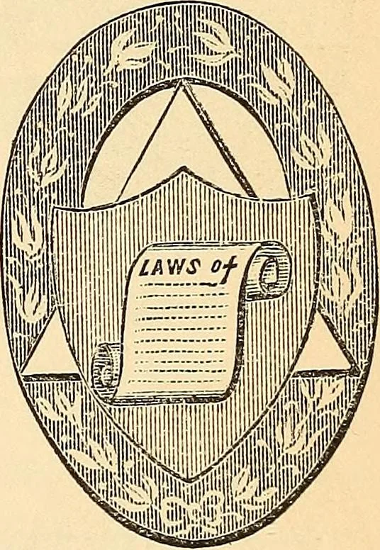 An illustration from The Knights of Pythias complete manual and text-book .., 1878, leaf 242
