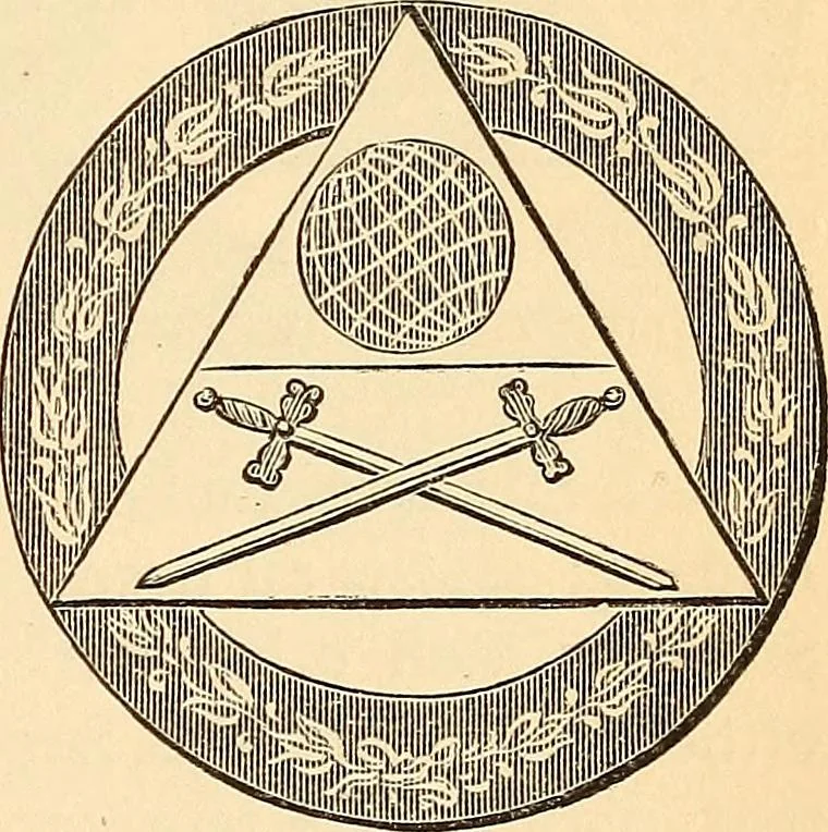 An illustration from The Knights of Pythias complete manual and text-book .., 1878, leaf 246