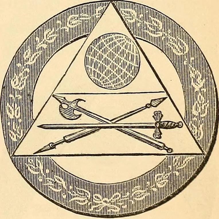 An illustration from The Knights of Pythias complete manual and text-book .., 1878, leaf 246