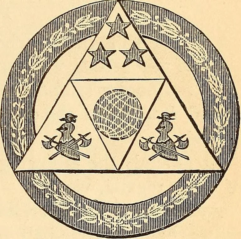 An illustration from The Knights of Pythias complete manual and text-book .., 1878, leaf 250