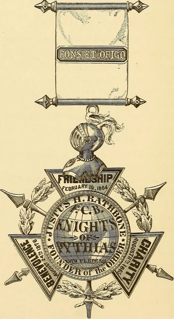 An illustration from The Knights of Pythias complete manual and text-book .., 1878, leaf 459
