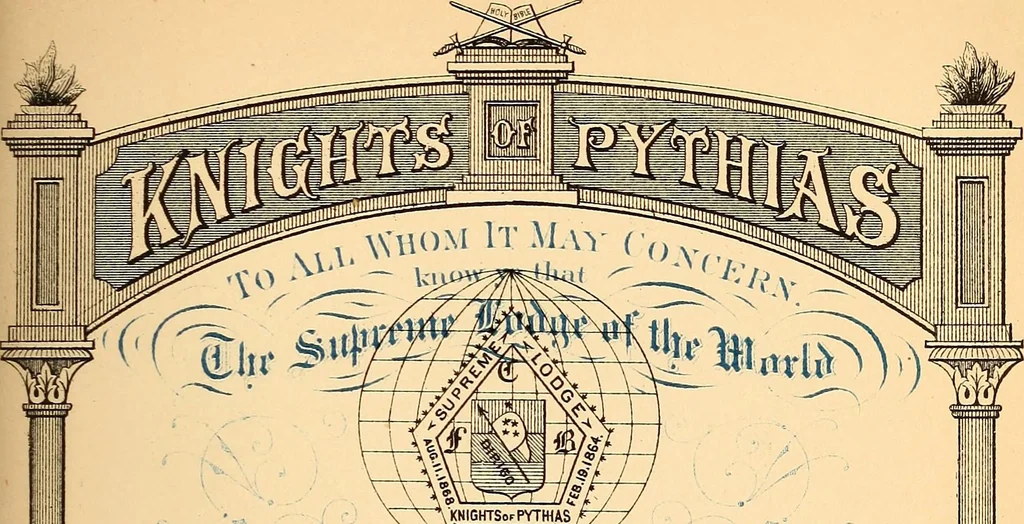 An illustration from The Knights of Pythias complete manual and text-book .., 1878, leaf 84