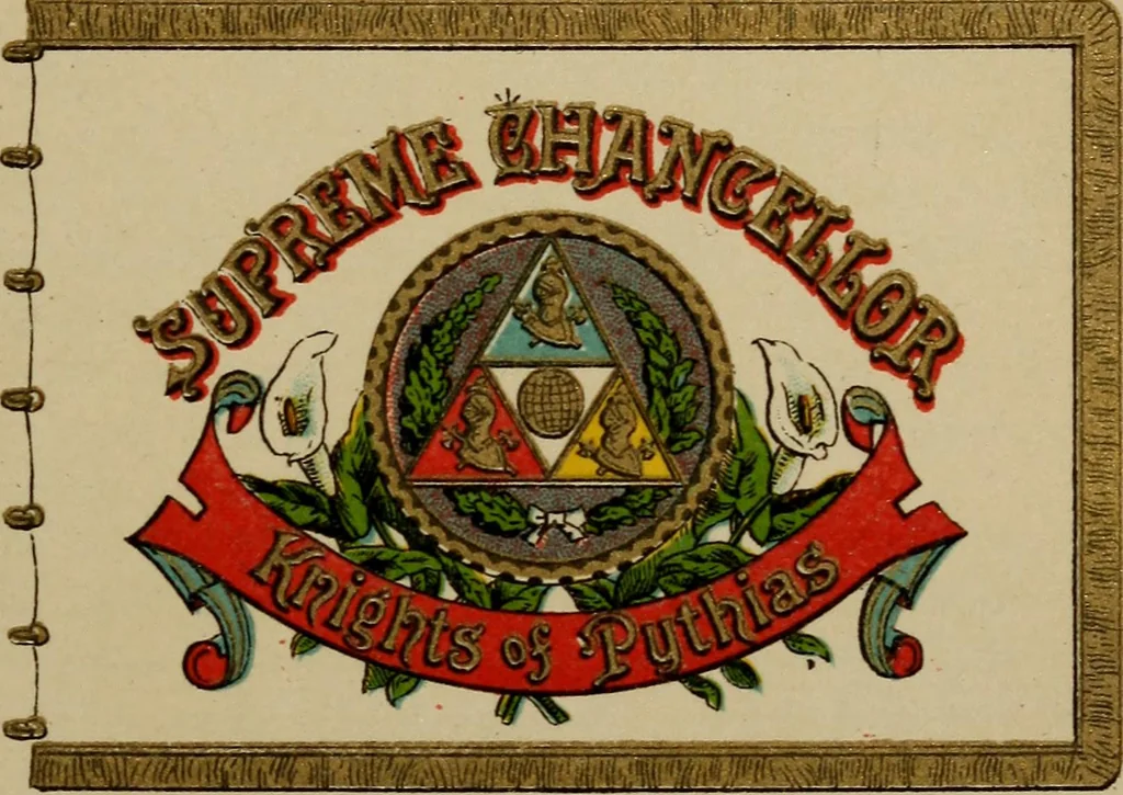 An illustration from The Knights of Pythias complete manual and text-book .., 1886, leaf 172