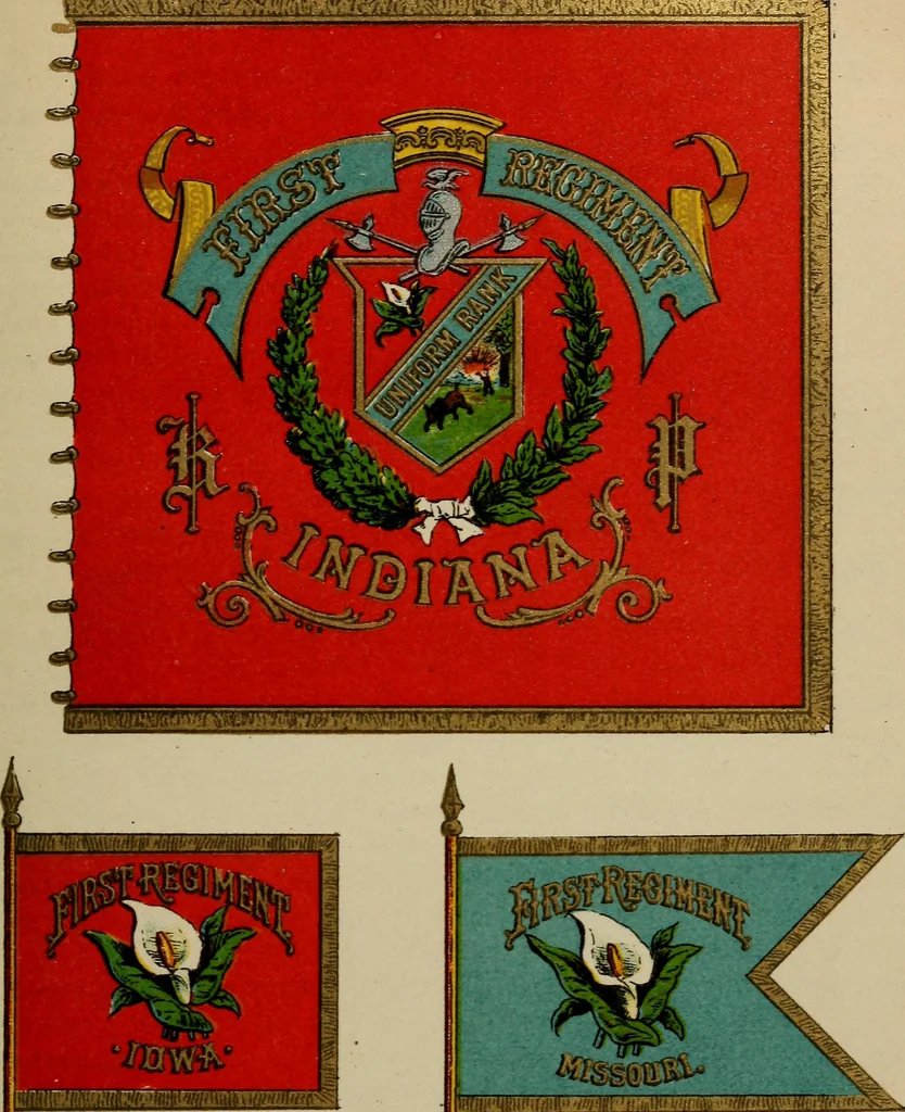 An illustration from The Knights of Pythias complete manual and text-book .., 1886, leaf 176
