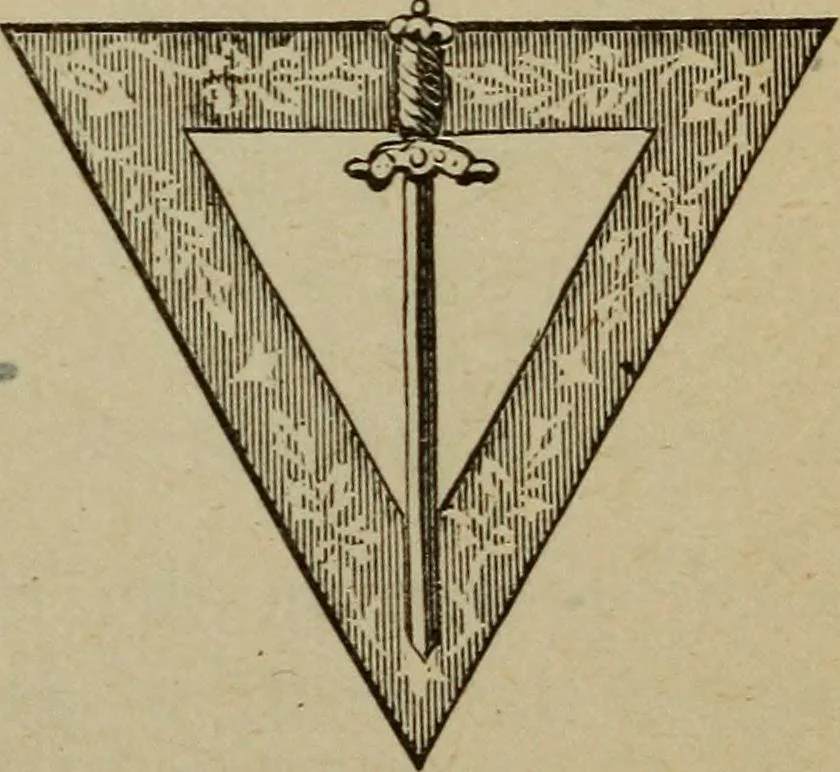 An illustration from The Knights of Pythias complete manual and text-book .., 1886, leaf 244