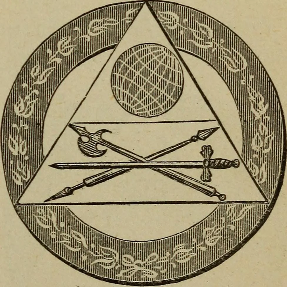 An illustration from The Knights of Pythias complete manual and text-book .., 1886, leaf 264