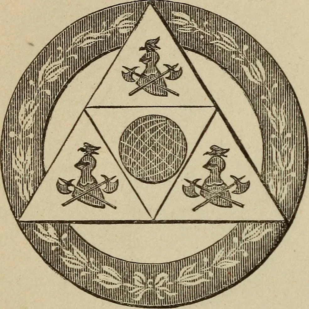 An illustration from The Knights of Pythias complete manual and text-book .., 1886, leaf 267