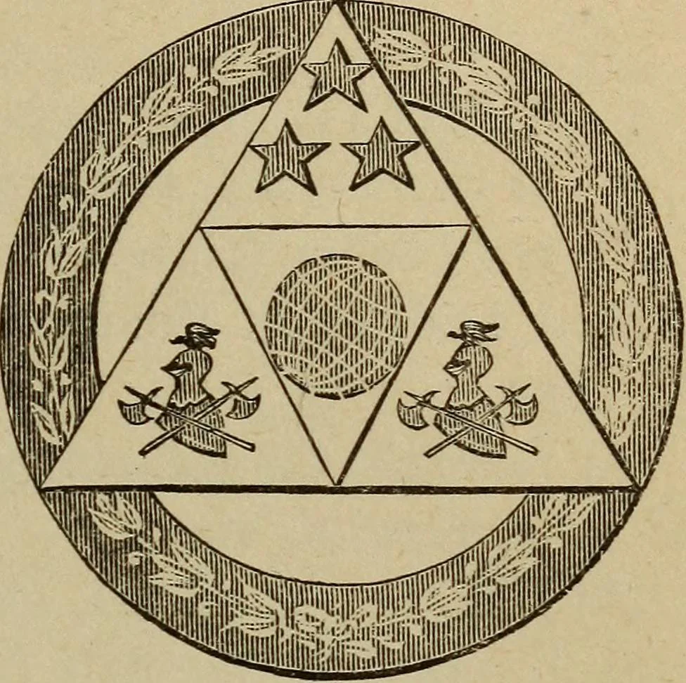 An illustration from The Knights of Pythias complete manual and text-book .., 1886, leaf 268