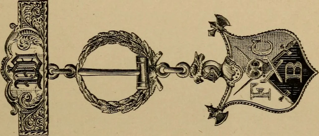 An illustration from The Knights of Pythias complete manual and text-book .., 1886, leaf 398