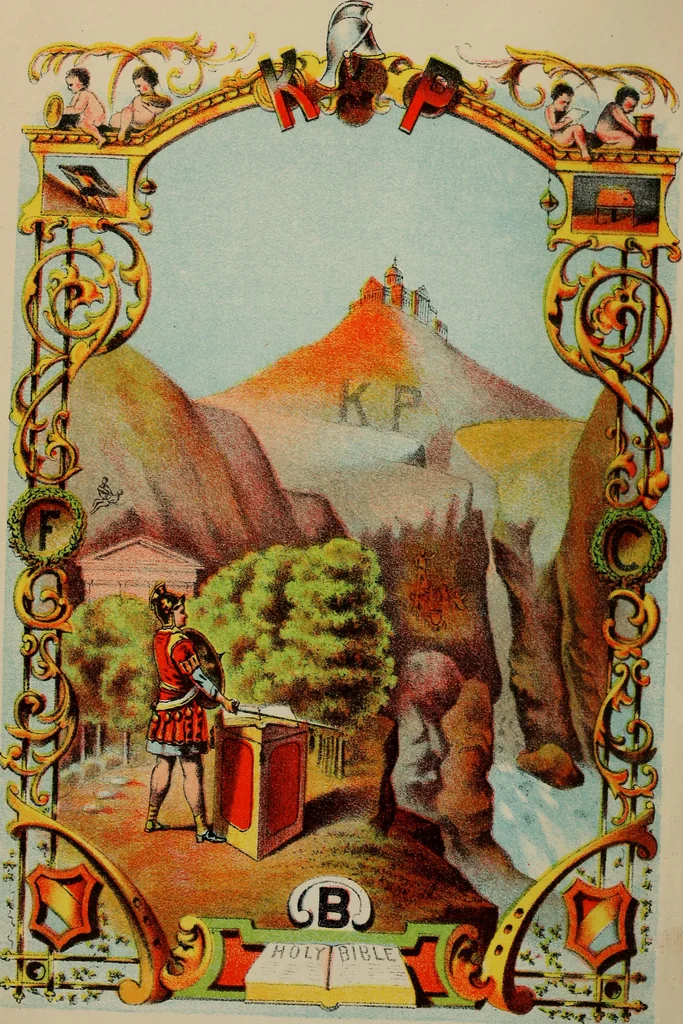 An illustration from The Knights of Pythias complete manual and text-book .., 1886, leaf 7