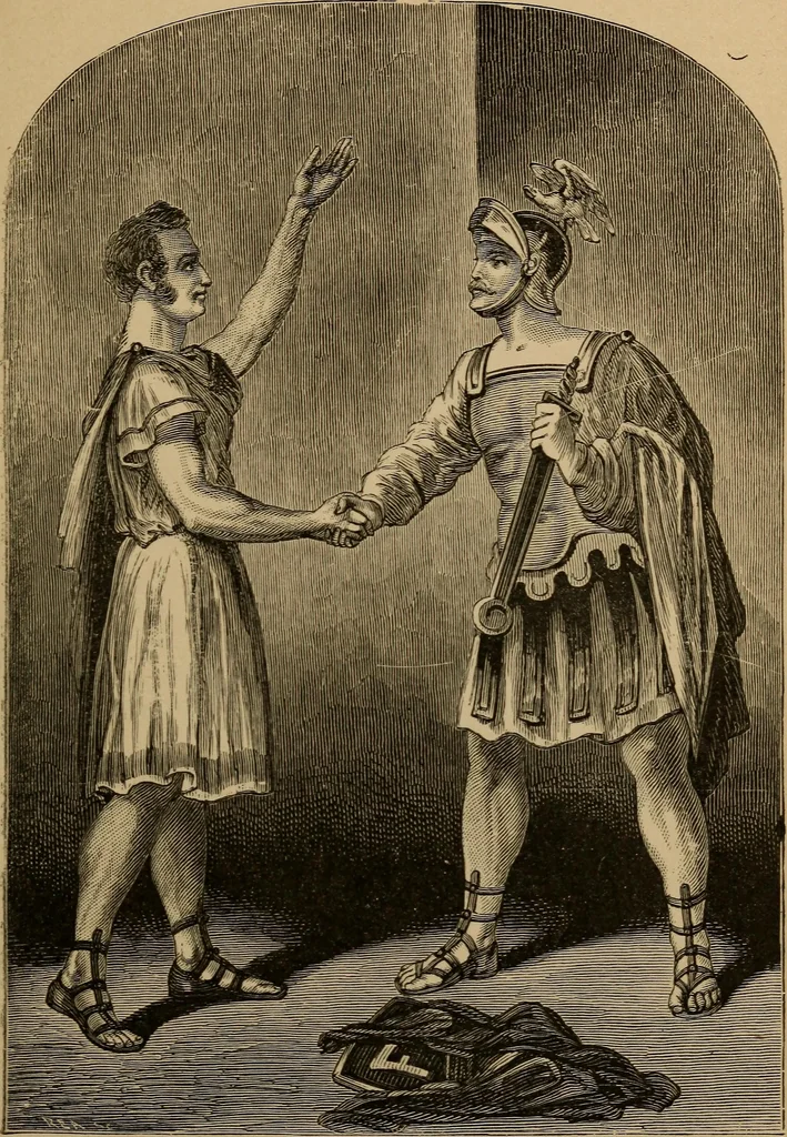 An illustration from The Knights of Pythias complete manual and text-book .., 1886, leaf 74