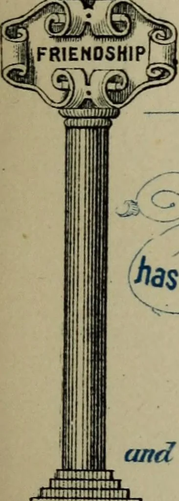An illustration from The Knights of Pythias complete manual and text-book .., 1886, leaf 82