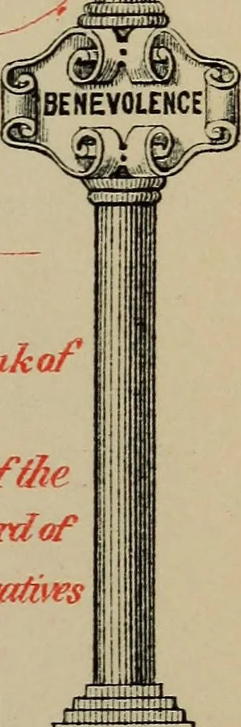 An illustration from The Knights of Pythias complete manual and text-book .., 1886, leaf 98