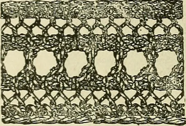 An illustration from Knitting : how to knit and what to knit..., 1884, leaf 59