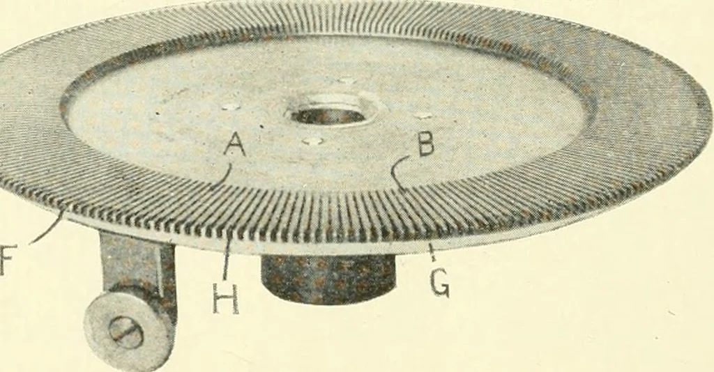 An illustration from Knitting; a manual of practical instruction in the mechanical details of all types of knitting machinery, their operation, adjustment, and care, 1909, leaf 127