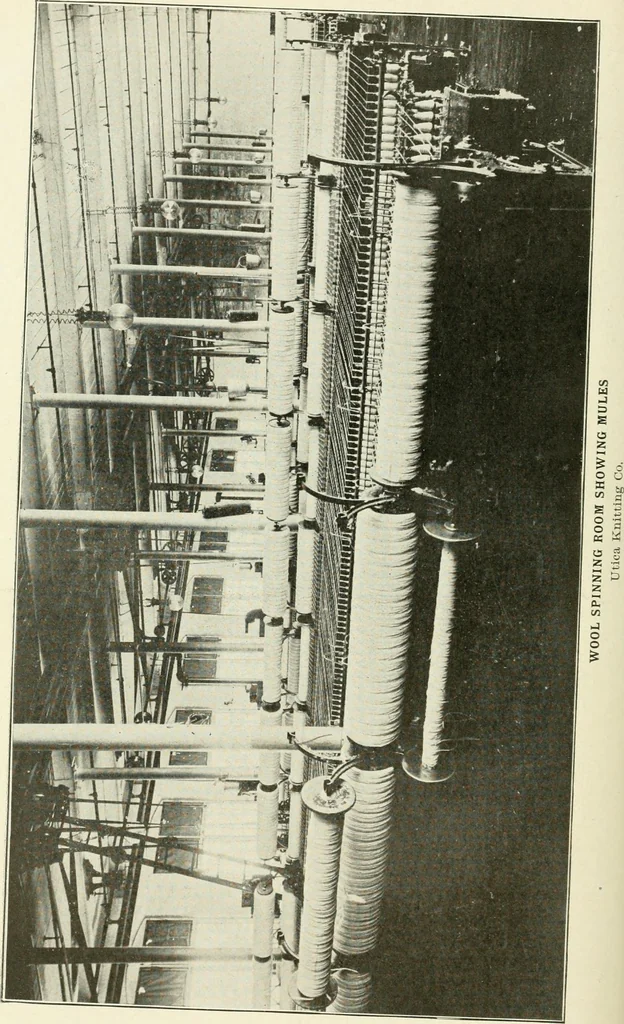 An illustration from Knitting; a manual of practical instruction in the mechanical details of all types of knitting machinery, their operation, adjustment, and care, 1909, leaf 137
