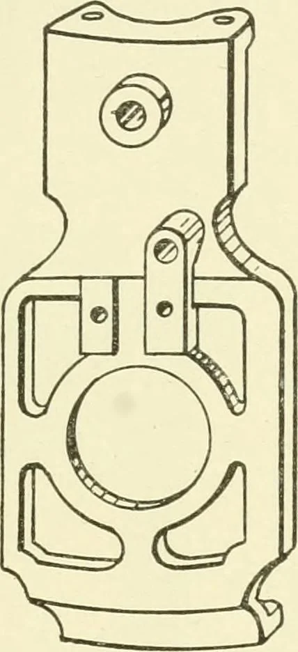An illustration from Knitting; a manual of practical instruction in the mechanical details of all types of knitting machinery, their operation, adjustment, and care, 1909, leaf 148