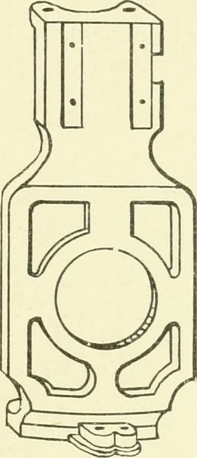 An illustration from Knitting; a manual of practical instruction in the mechanical details of all types of knitting machinery, their operation, adjustment, and care, 1909, leaf 148