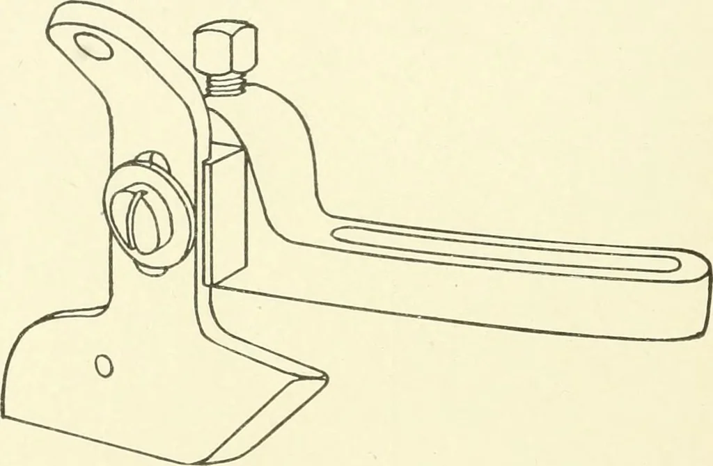 An illustration from Knitting; a manual of practical instruction in the mechanical details of all types of knitting machinery, their operation, adjustment, and care, 1909, leaf 171