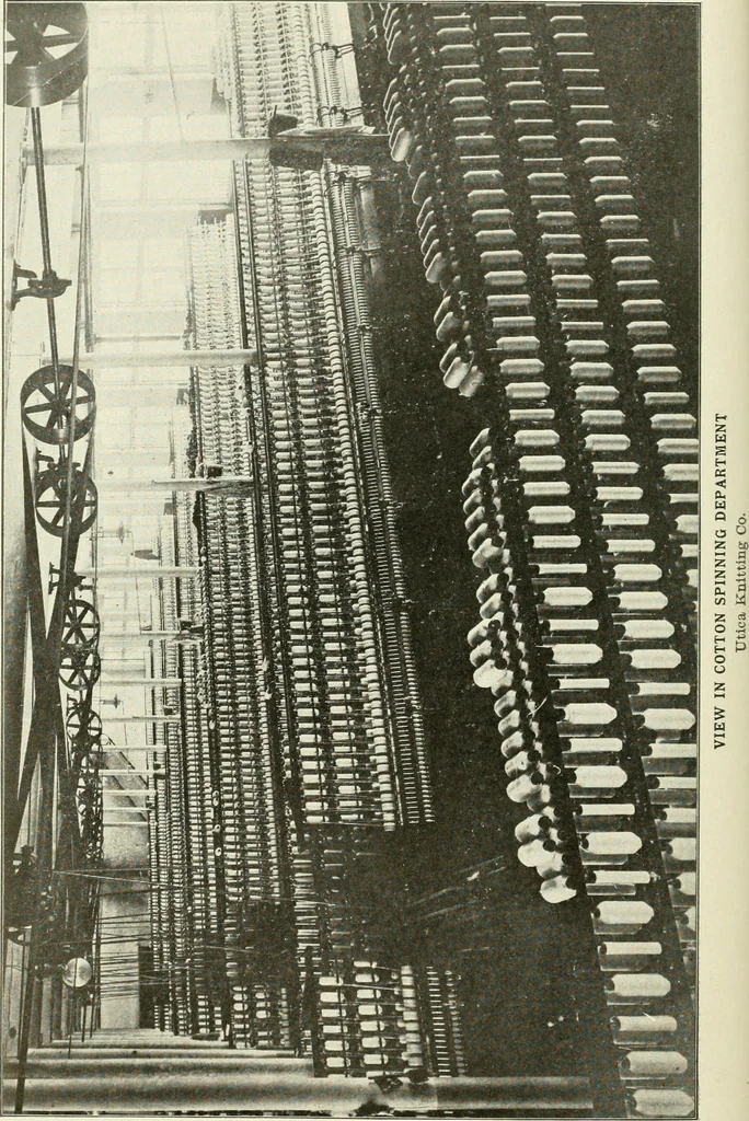 An illustration from Knitting; a manual of practical instruction in the mechanical details of all types of knitting machinery, their operation, adjustment, and care, 1909, leaf 173
