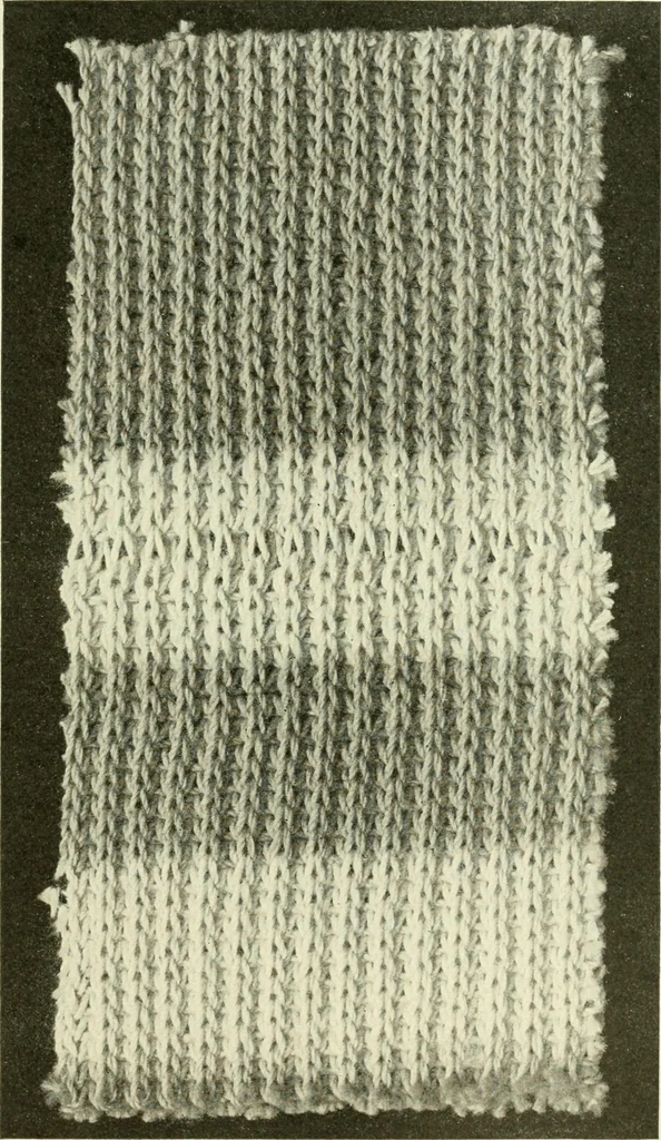 An illustration from Knitting; a manual of practical instruction in the mechanical details of all types of knitting machinery, their operation, adjustment, and care, 1909, leaf 186