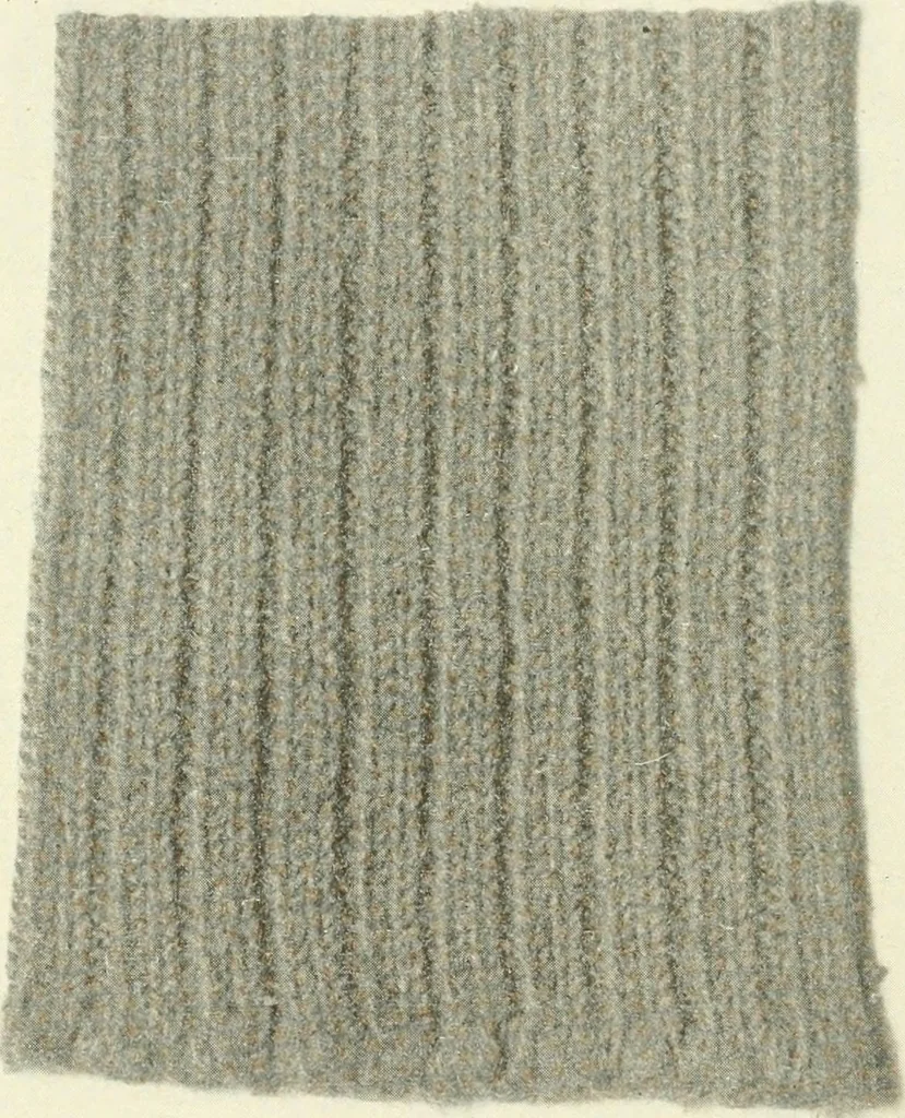 An illustration from Knitting; a manual of practical instruction in the mechanical details of all types of knitting machinery, their operation, adjustment, and care, 1909, leaf 201