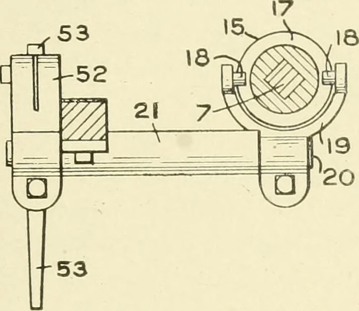 An illustration from Knitting; a manual of practical instruction in the mechanical details of all types of knitting machinery, their operation, adjustment, and care, 1909, leaf 298
