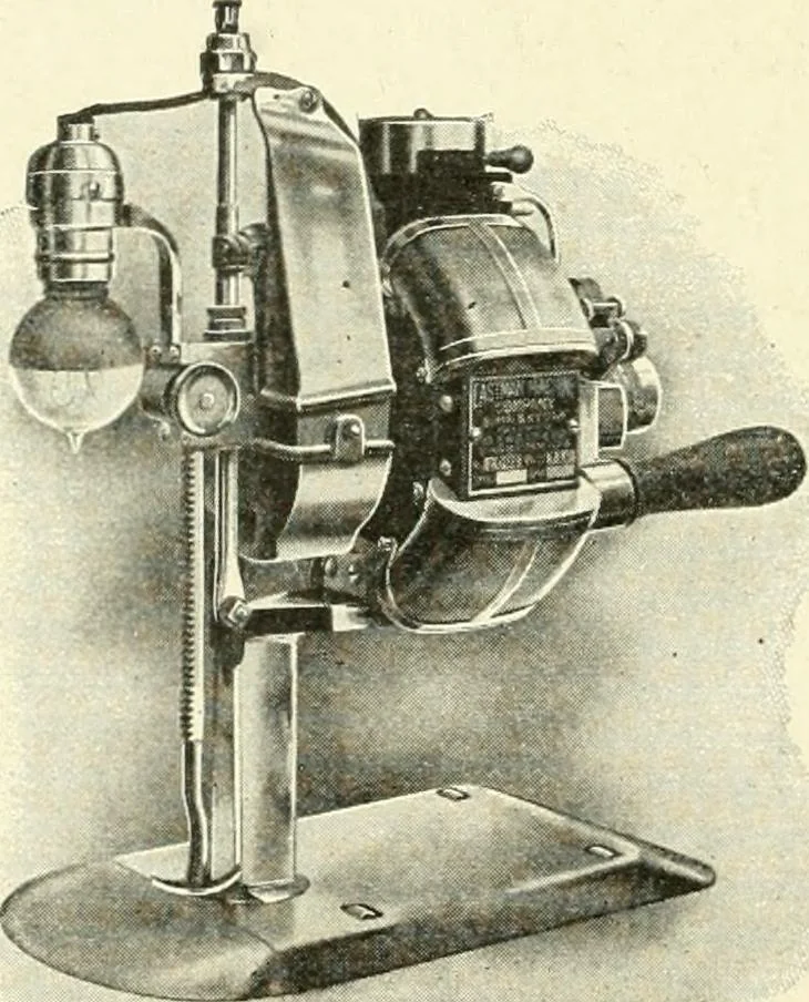 An illustration from Knitting; a manual of practical instruction in the mechanical details of all types of knitting machinery, their operation, adjustment, and care, 1909, leaf 337
