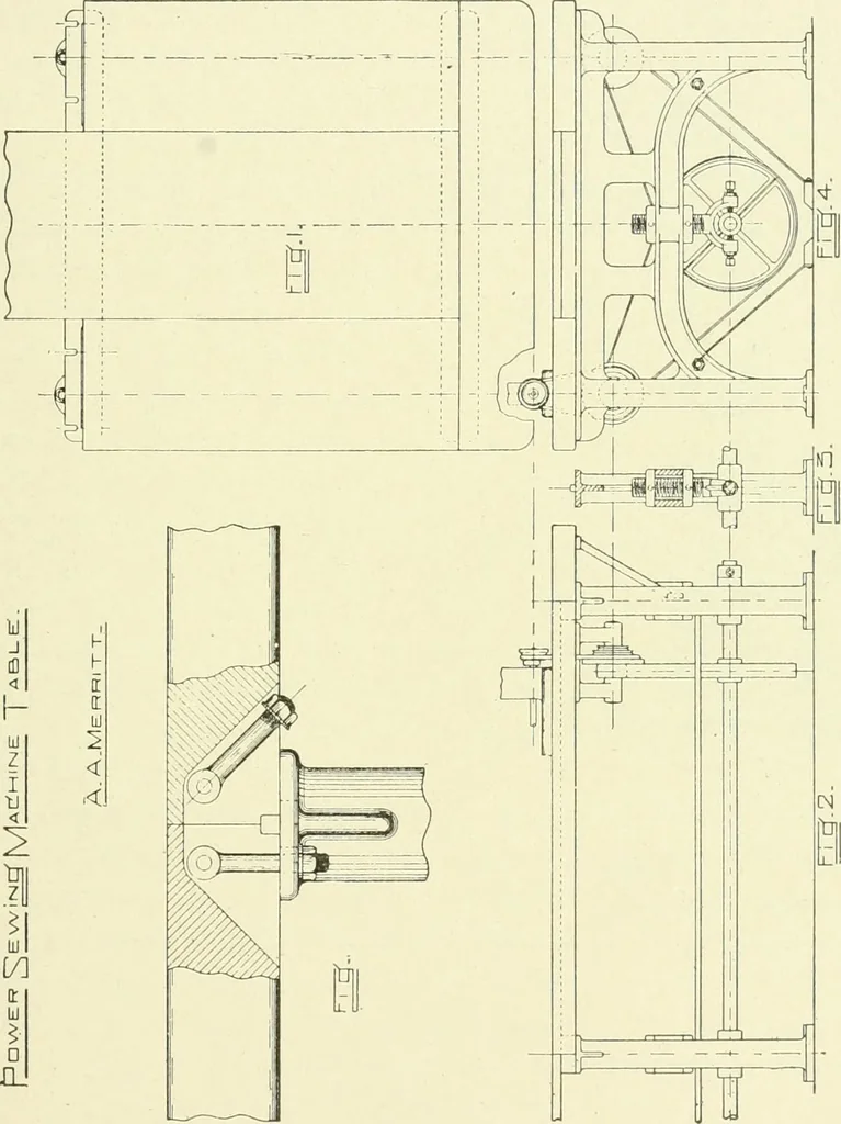 An illustration from Knitting; a manual of practical instruction in the mechanical details of all types of knitting machinery, their operation, adjustment, and care, 1909, leaf 344