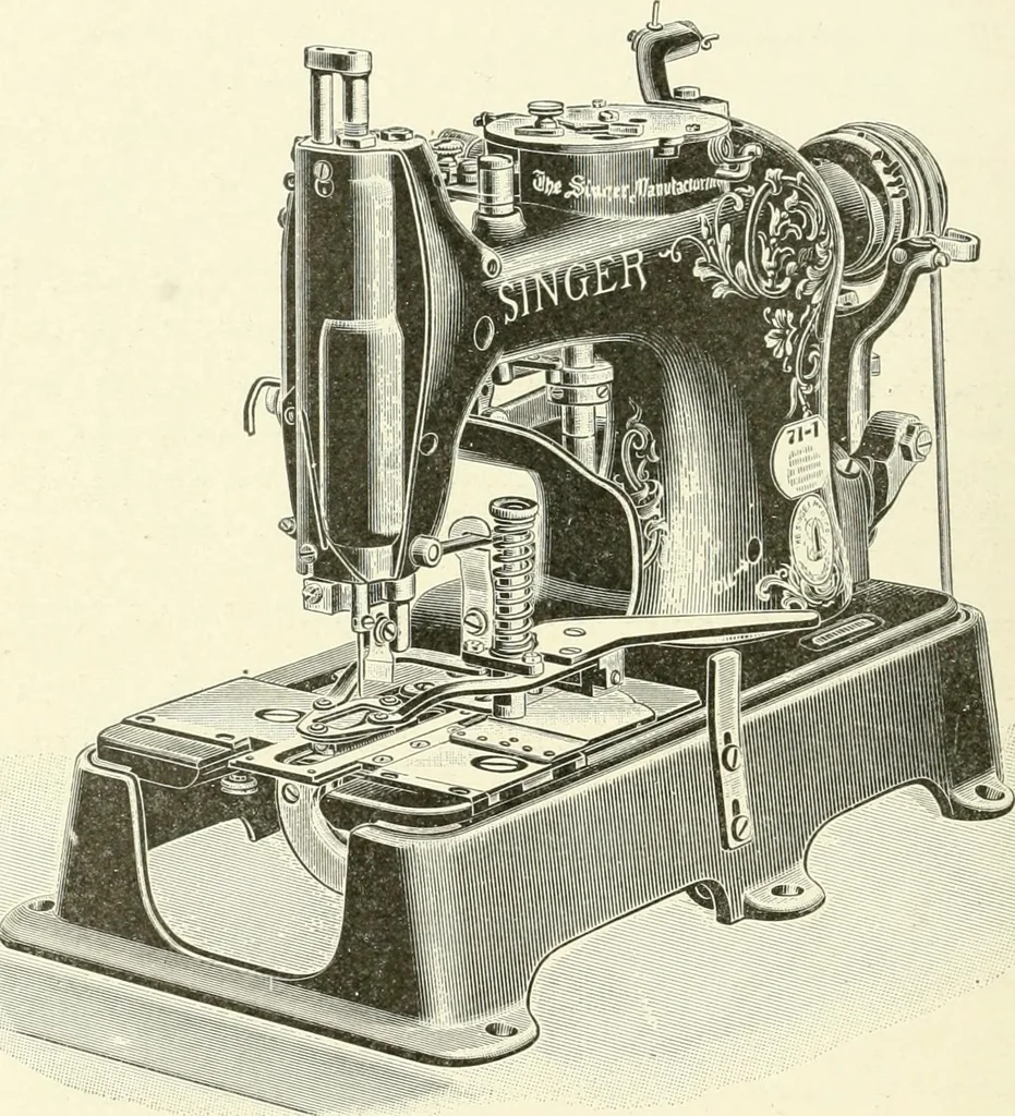 An illustration from Knitting; a manual of practical instruction in the mechanical details of all types of knitting machinery, their operation, adjustment, and care, 1909, leaf 347