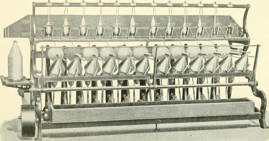 An illustration from Knitting; a manual of practical instruction in the mechanical details of all types of knitting machinery, their operation, adjustment, and care, 1909, leaf 35