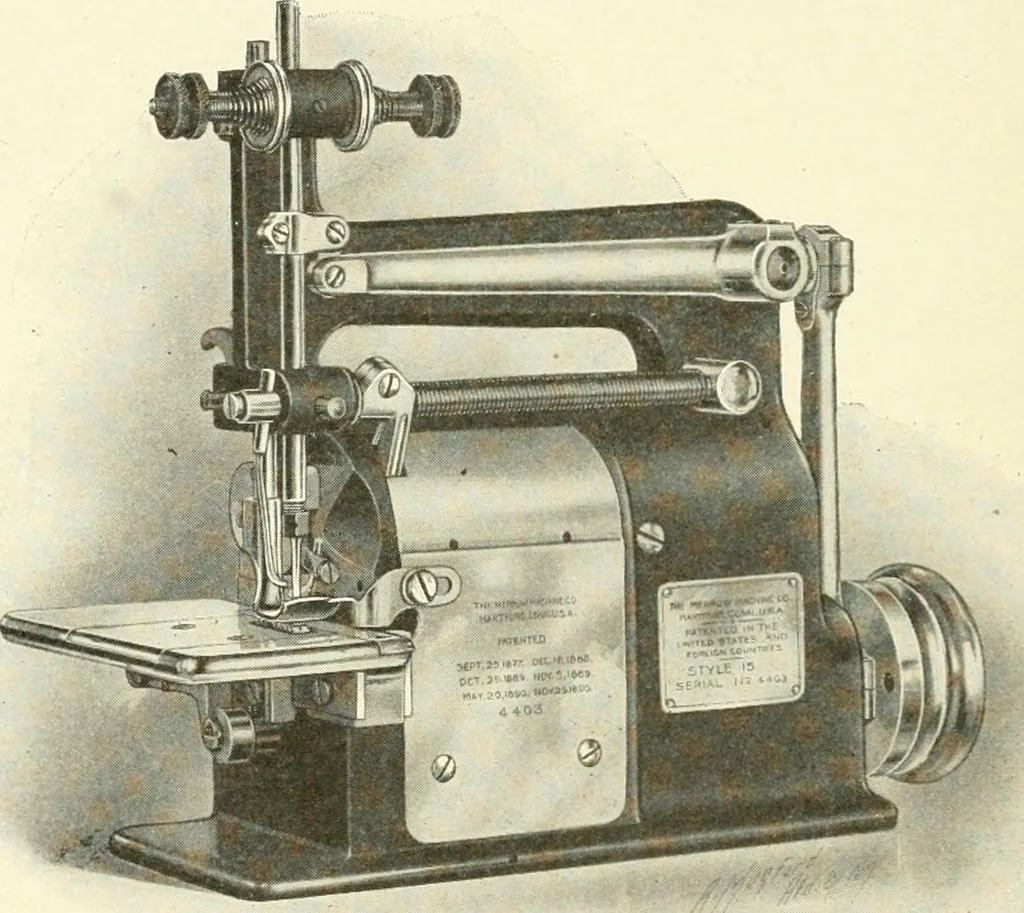 An illustration from Knitting; a manual of practical instruction in the mechanical details of all types of knitting machinery, their operation, adjustment, and care, 1909, leaf 361