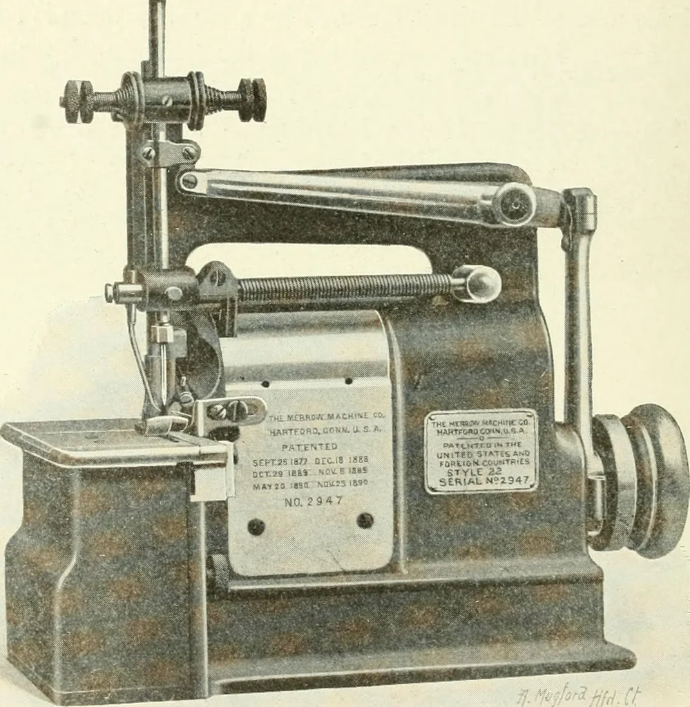 An illustration from Knitting; a manual of practical instruction in the mechanical details of all types of knitting machinery, their operation, adjustment, and care, 1909, leaf 365