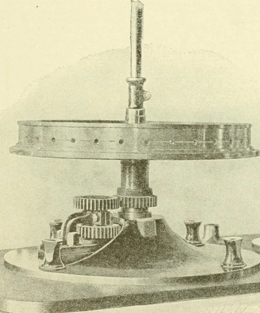An illustration from Knitting; a manual of practical instruction in the mechanical details of all types of knitting machinery, their operation, adjustment, and care, 1909, leaf 52