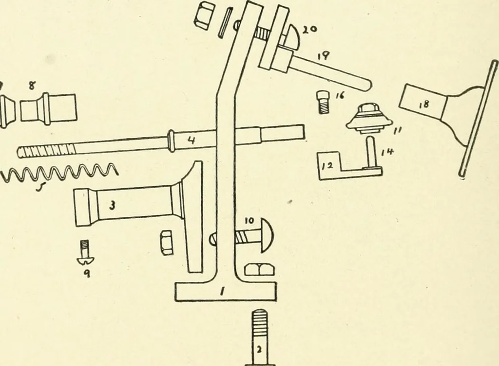 An illustration from Knitting; a manual of practical instruction in the mechanical details of all types of knitting machinery, their operation, adjustment, and care, 1909, leaf 59