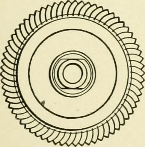 An illustration from Knitting; a manual of practical instruction in the mechanical details of all types of knitting machinery, their operation, adjustment, and care, 1909, leaf 68