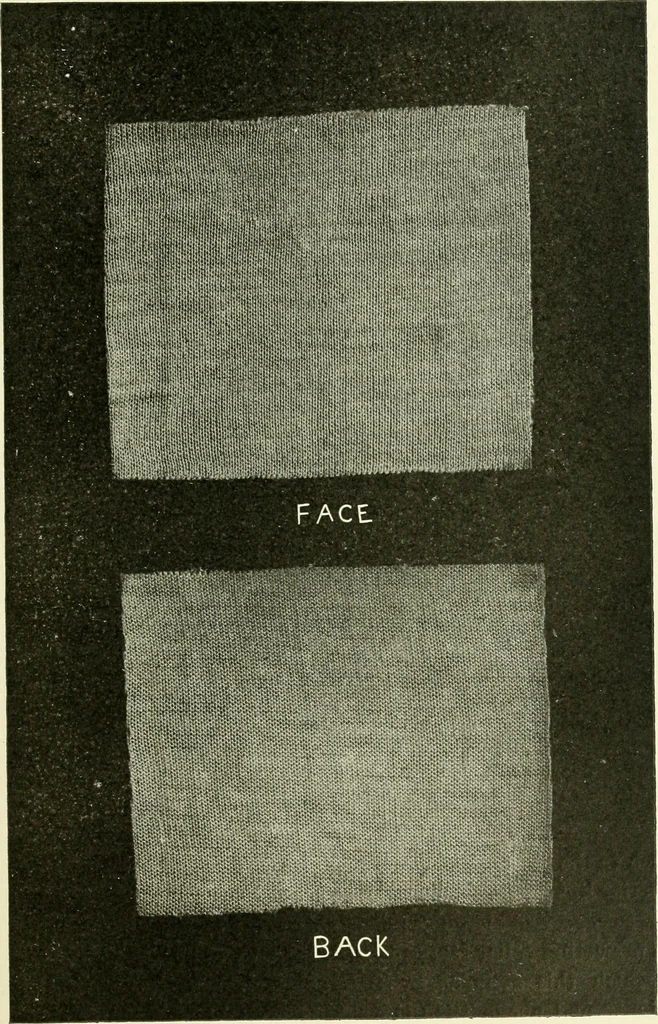 An illustration from Knitting; a manual of practical instruction in the mechanical details of all types of knitting machinery, their operation, adjustment, and care, 1909, leaf 70