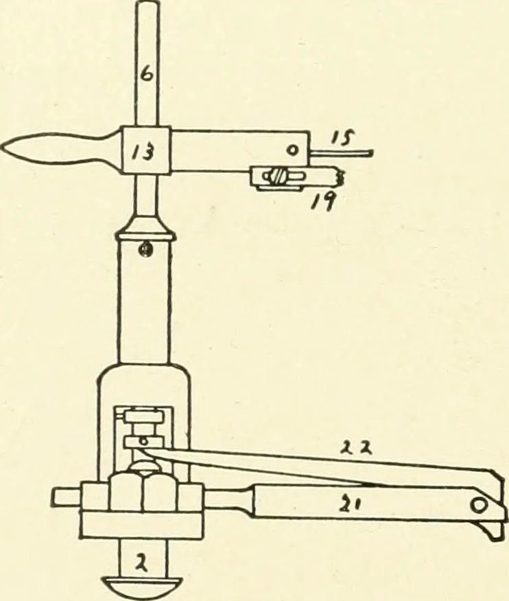An illustration from Knitting; a manual of practical instruction in the mechanical details of all types of knitting machinery, their operation, adjustment, and care, 1909, leaf 75