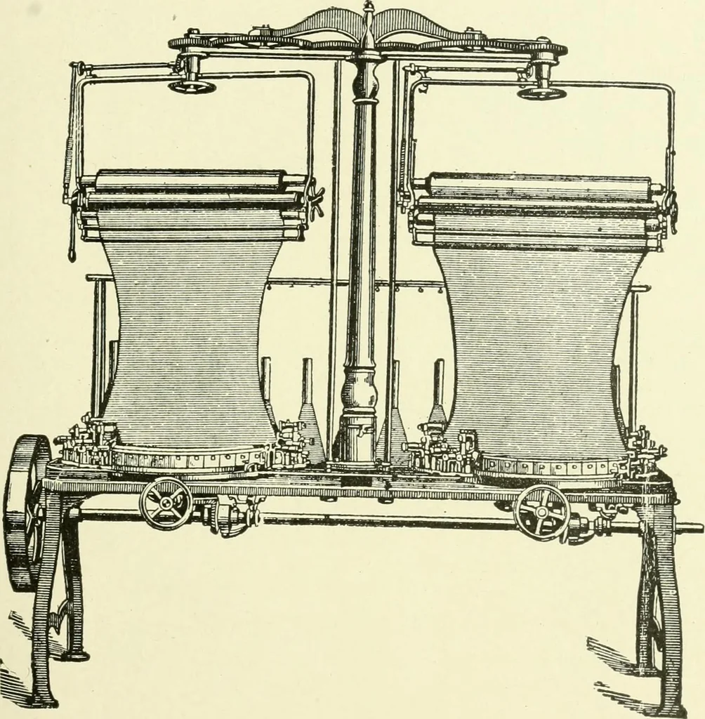 An illustration from Knitting; a manual of practical instruction in the mechanical details of all types of knitting machinery, their operation, adjustment, and care, 1909, leaf 88