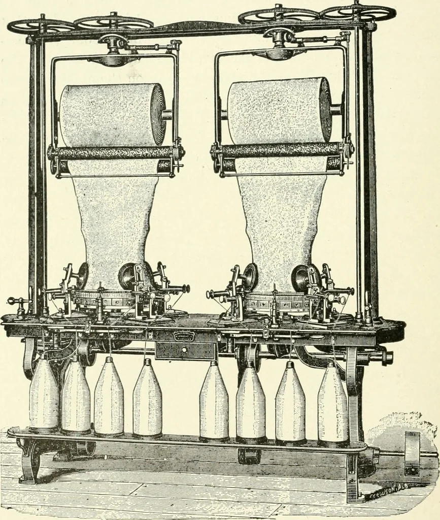 An illustration from Knitting; a manual of practical instruction in the mechanical details of all types of knitting machinery, their operation, adjustment, and care, 1909, leaf 91