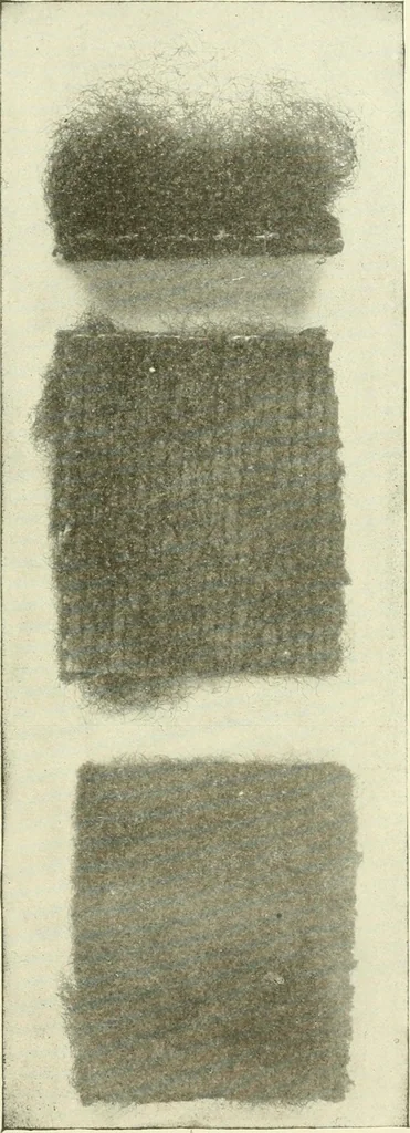 An illustration from Knitting; a manual of practical instruction in the mechanical details of all types of knitting machinery, their operation, adjustment, and care, 1909, leaf 96