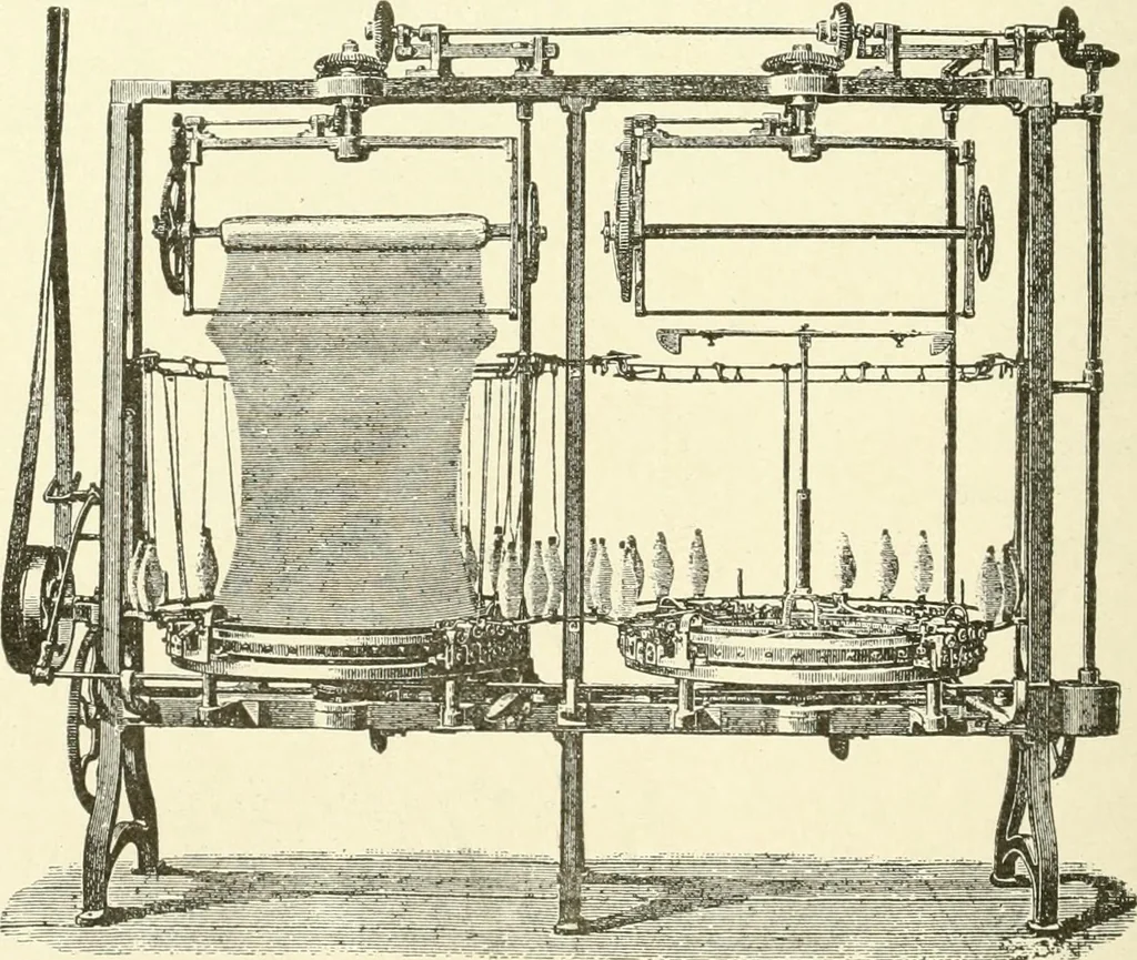An illustration from Knitting; a manual of practical instruction in the mechanical details of all types of knitting machinery, their operation, adjustment, and care, 1909, leaf 97