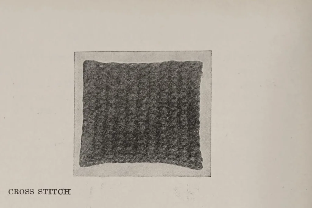 An illustration from Knitting and sewing; how to make seventy useful articles for men in the army and navy, 1918, leaf 124