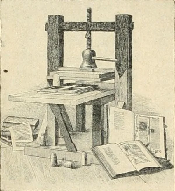 An illustration from A könyv története, 1915, leaf 13