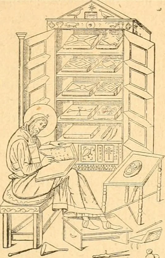 An illustration from A könyv története, 1915, leaf 174