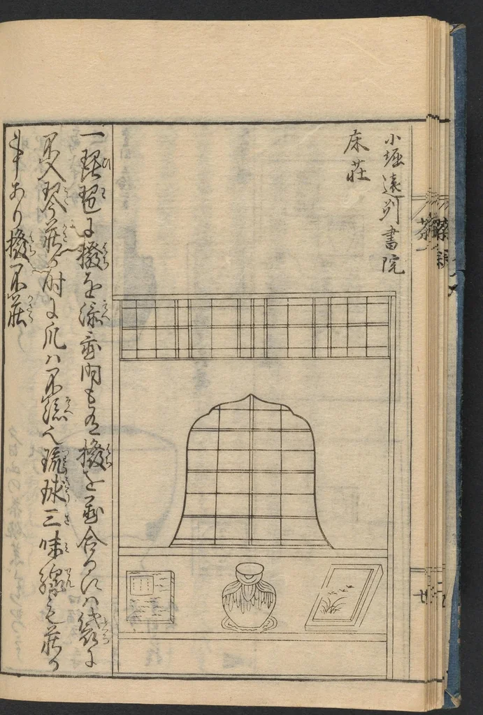 An illustration from Kokon chadō zensho, 1694, leaf 12